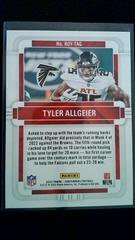 Back | Tyler Allgeier [Emerald] Football Cards 2022 Panini Contenders Rookie of the Year