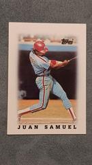 Juan Samuel #66 Baseball Cards 1988 Topps Mini League Leaders Prices