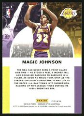 Back Side | Magic Johnson [Red Wave] Basketball Cards 2019 Panini Donruss Optic Winner Stays