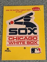 Chicago White Sox Baseball Cards 1987 Fleer Team Stickers Prices