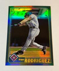Ivan Rodriguez [Retrofractor] #120 Baseball Cards 2001 Topps Chrome Prices