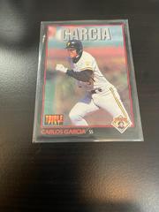 Carlos Garcia #51 Baseball Cards 1993 Panini Donruss Triple Play Prices