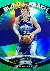 Lauri Markkanen [Green] #8 Basketball Cards 2023 Panini Prizm Global Reach Prices