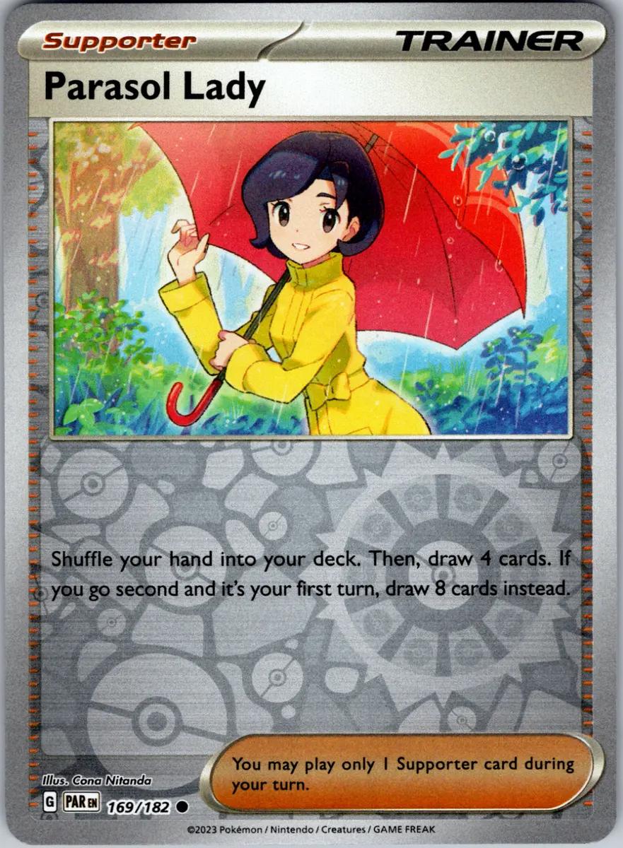 Parasol Lady [Reverse Holo] #169 Pokemon Paradox Rift