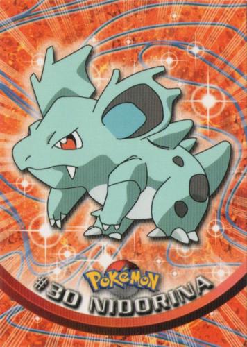 Nidorina #30 Pokemon 1999 Topps TV