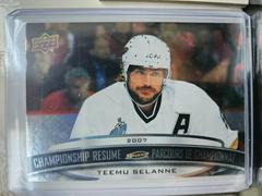 Teemu Selanne #CR-3 Hockey Cards 2023 Upper Deck Tim Hortons Legends Championship Resume Prices