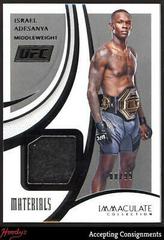 Israel Adesanya #M-IAD Ufc Cards 2021 Panini Immaculate UFC Materials Prices