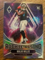 Malik Willis #RIS-2 Football Cards 2022 Panini Phoenix Rookie Rising Prices