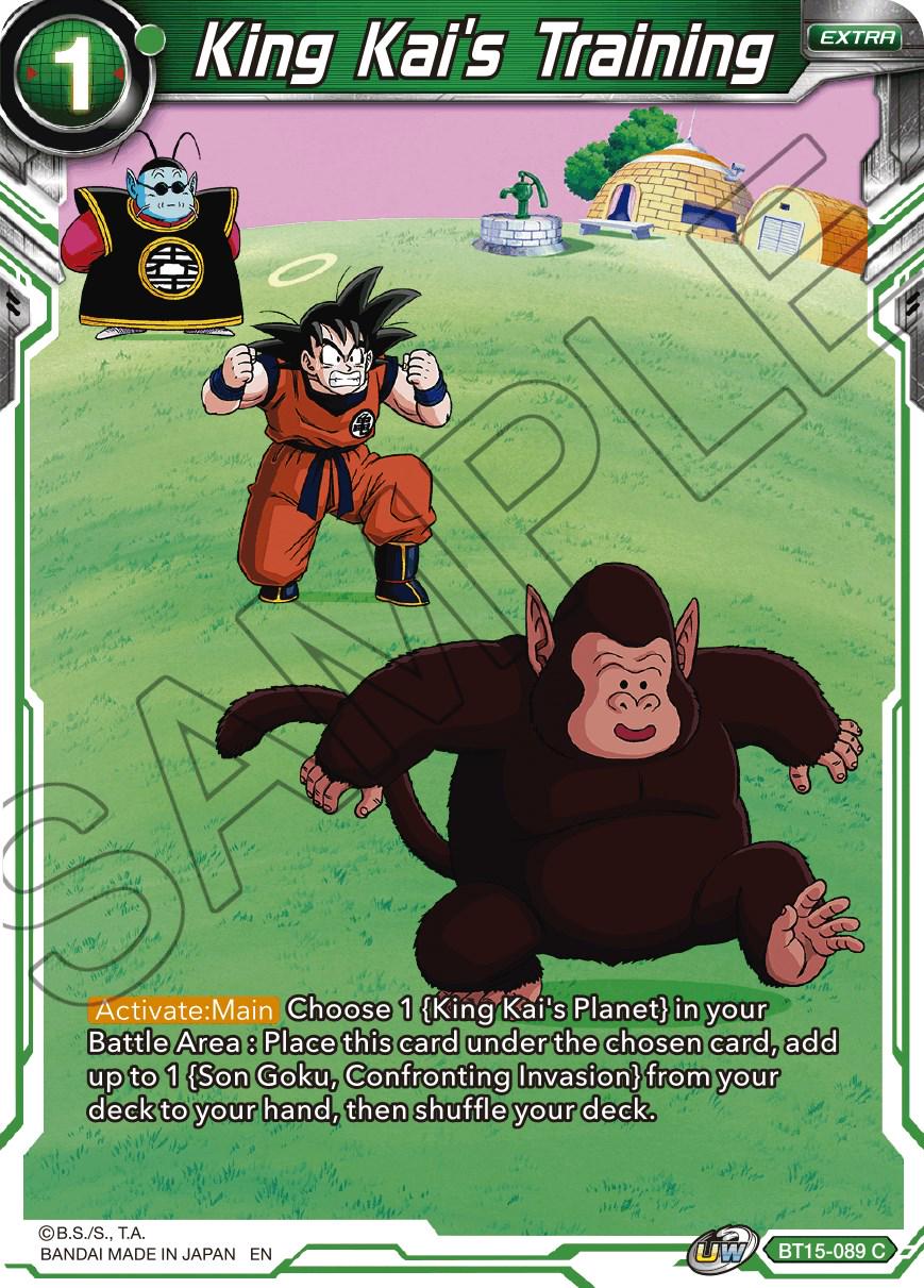 King Kai's Training BT15-089 Dragon Ball Super Saiyan Showdown