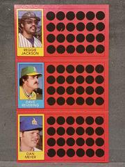 Reggie Jackson, Dave Revering, Dan Meyer #3, 22, 40 Baseball Cards 1981 Topps Scratch Offs Prices