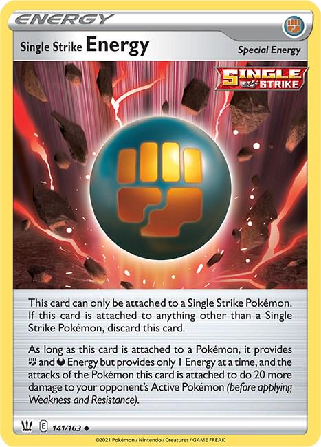 Single Strike Energy #141 Pokemon Battle Styles