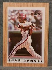 Juan Samuel #29 Baseball Cards 1987 Topps Mini League Leaders Prices
