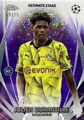 Julien Duranville [Purple] #USC-9 Soccer Cards 2023 Topps UEFA Club Ultimate Stage Prices