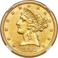 1892 O Coins Liberty Head Half Eagle Prices