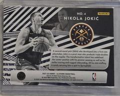 2022 Illusions Nikola Jokic #4 Orange, SN /75 | Nikola Jokic [Orange] Basketball Cards 2021 Panini Illusions Chasing the Hall