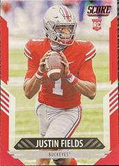 Justin Fields [Red] Football Cards 2021 Panini Score Prices