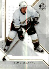Teemu Selanne Hockey Cards 2006 SP Authentic Prices