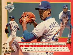 Rear | Ramon Martinez Baseball Cards 1994 Ultra