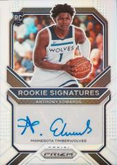 Anthony Edwards [Silver Prizm] Basketball Cards 2020 Panini Prizm Rookie Signatures Prices