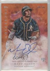 Matt Olson [Autograph Orange] Baseball Cards 2017 Topps Inception Prices