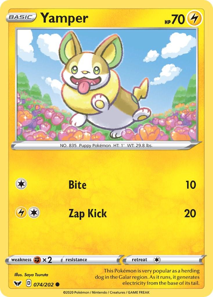 Yamper #74 Pokemon Sword & Shield