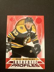 Brad Marchand [Red] Hockey Cards 2020 SP Authentic Profiles Prices