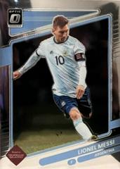 Lionel Messi [Optic] Soccer Cards 2021 Panini Donruss Road to Qatar Prices