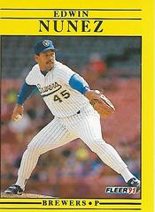 Edwin Nunez #U-32 Baseball Cards 1991 Fleer Update Prices