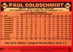 Rear | Paul Goldschmidt Baseball Cards 2021 Topps Chrome 1986