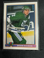 DEAN EVASON Hockey Cards 1991 Bowman Prices