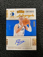 Kristaps Porzingis [Bronze] Basketball Cards 2021 Panini Contenders Contenders Autographs Prices
