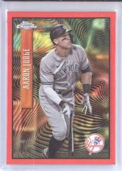 Aaron Judge [Red] #99 Baseball Cards 2022 Topps Chrome Prices