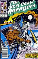 The West Coast Avengers [Newsstand] #29 (1988) Comic Books West Coast Avengers Prices