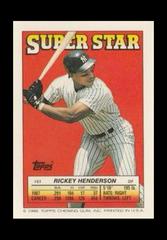 Rickey Henderson #51 Baseball Cards 1988 Topps Stickercard Prices
