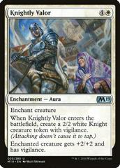 Knightly Valor [Foil] Magic Core Set 2019 Prices