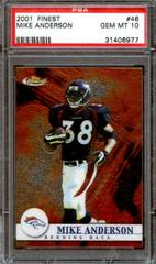 Mike Anderson #46 Football Cards 2001 Topps Finest Prices