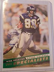 Andre Coleman #154 Football Cards 1995 Skybox Impact Prices