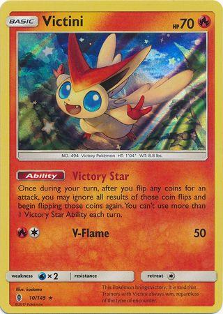 Victini #10 Prices | Pokemon Guardians Rising | Pokemon Cards