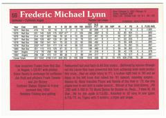 Backside | Fred Lynn Baseball Cards 1983 Donruss Action All Stars
