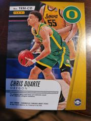 Duarte Back | Chris Duarte1 Basketball Cards 2021 Panini Chronicles Draft Picks Threads Rookie Memorabilia