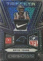 Bryce Young [Deep Sea Mojo Electric Etch] #TRI-BYO Football Cards 2023 Panini Obsidian Trifecta Swatch Prices