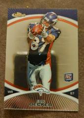 Eric Decker Football Cards 2010 Topps Finest Prices
