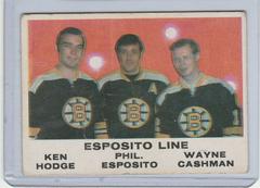 Esposito Line [Hodge, Esposito, Cashman] #233 Hockey Cards 1970 O-Pee-Chee Prices