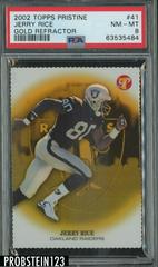 Jerry Rice [Gold Refractor] #41 Football Cards 2002 Topps Pristine Prices
