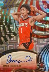 Amen Thompson #1 Basketball Cards 2023 Panini Revolution Rookie Autograph Prices