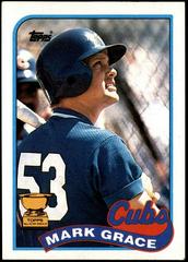 Mark Grace #465 Baseball Cards 1989 Topps Prices