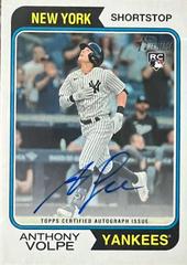 Anthony Volpe #ROA-AV Baseball Cards 2023 Topps Heritage Real One Autographs High Number Prices