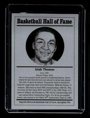 Isiah Thomas Basketball Cards 1986 Hall of Fame Metallic Prices