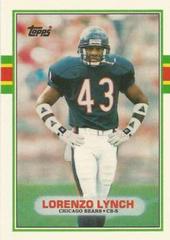 Lorenzo Lynch #42T Football Cards 1989 Topps Traded Prices