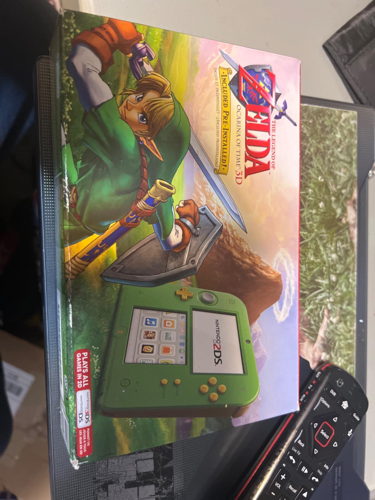 Nintendo 2DS Zelda Ocarina of Time Edition New Item, Box, and Manual